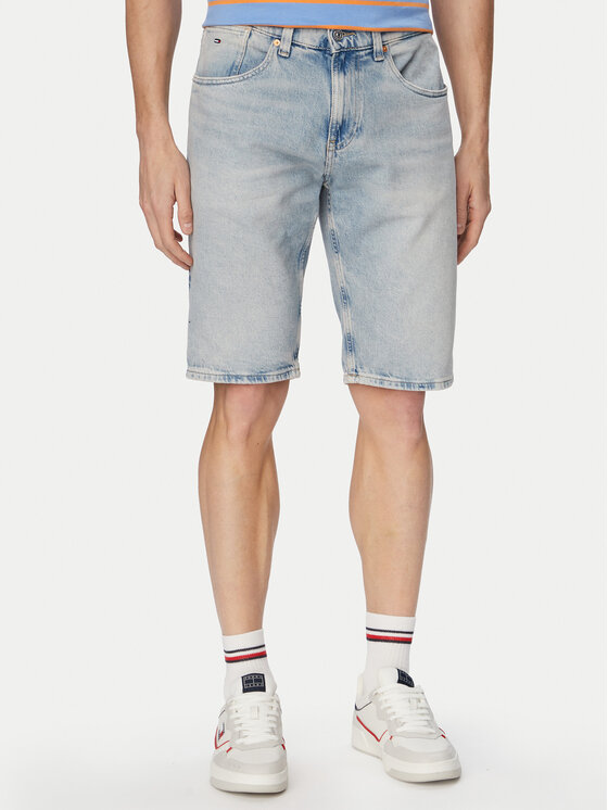 Tommy Jeans Szorty jeansowe Ronnie DM0DM22978 Niebieski jasny Slim Fit