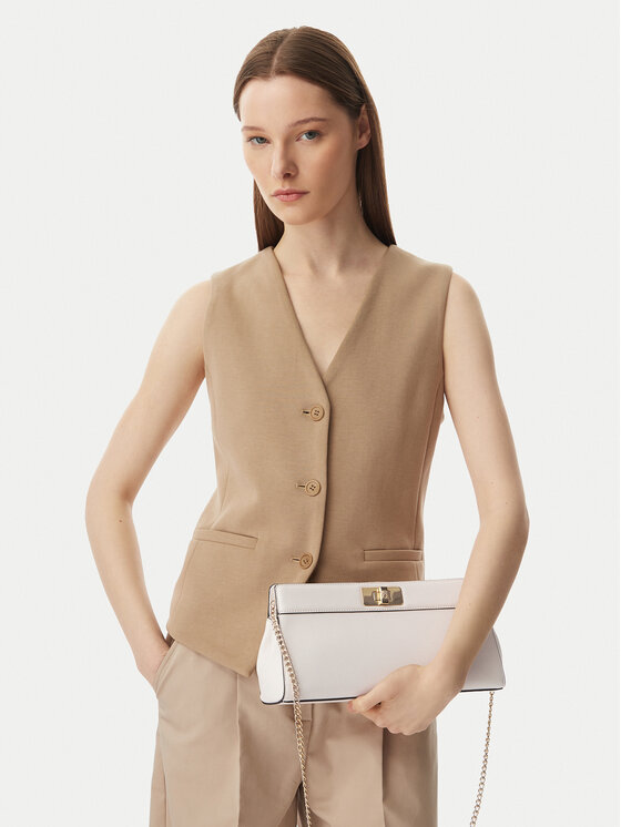 Tommy Hilfiger Torebka Th Modern Clutch AW0AW18727 Kremowy