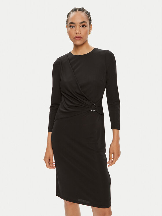 Lauren Ralph Lauren Sukienka codzienna 250898916001 Czarny Slim Fit