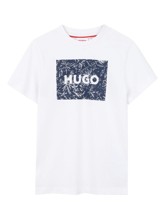 HUGO T-Shirt G01020 D Biały Regular Fit