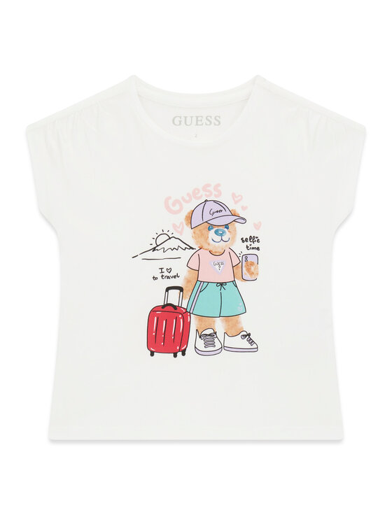 Guess T-Shirt K6GI18 K6YW4 Biały Regular Fit