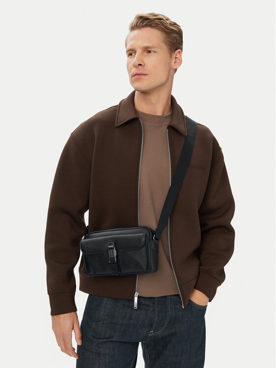 Calvin Klein Saszetka Emblem Hw Camera Bag LV04D3505G Czarny