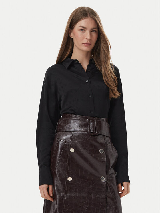 Guess Koszula W6BH46 W4236 Czarny Regular Fit