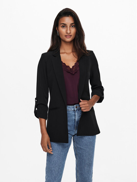 ONLY Marynarka Kayle 15218743 Czarny Regular Fit