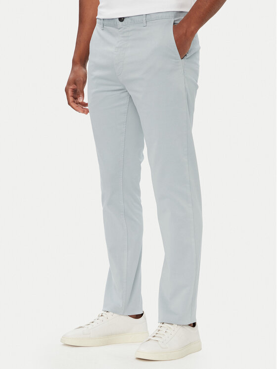 BOSS Chinosy Chino_slim 50510933 Szary jasny Regular Fit