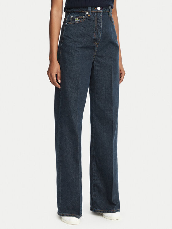 Lacoste Jeansy HF8402 Niebieski Wide Fit