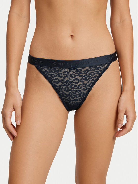 Tommy Hilfiger Stringi UW0UW06348 Granatowy