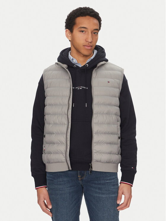 Tommy Hilfiger Kamizelka MW0MW38982 Szary Regular Fit