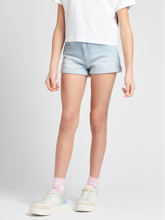 Lee Szorty jeansowe Carol LEG5067 Niebieski Regular Fit