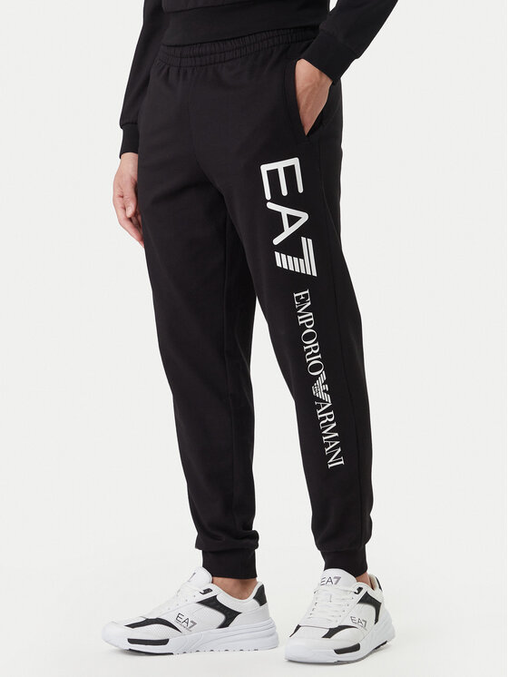 EA7 Emporio Armani Spodnie dresowe 7M000571 AF13512 MC001 Czarny Regular Fit