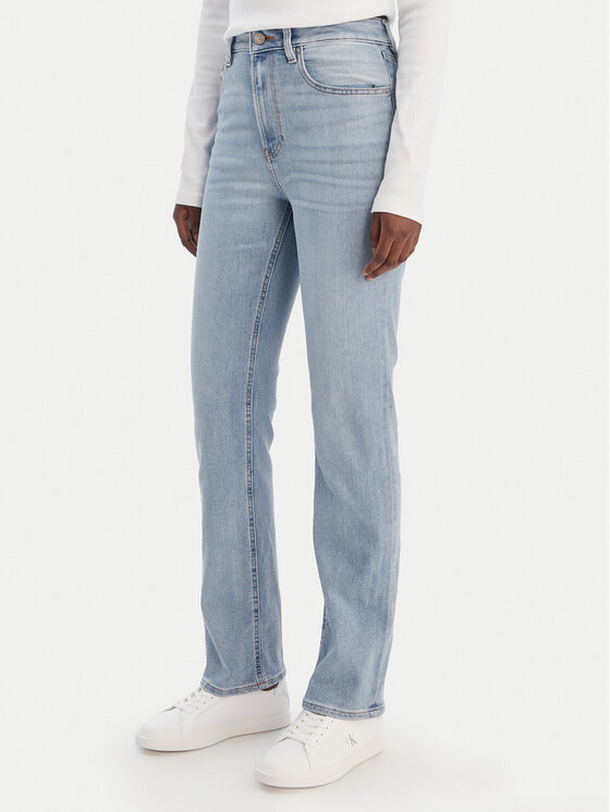 Calvin Klein Jeans Jeansy LV047E612G Niebieski Straight Fit