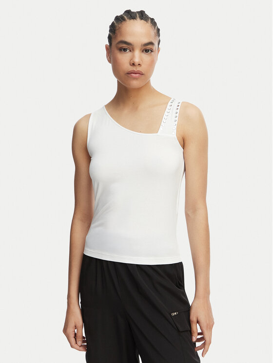 Liu Jo Beachwear Top VA6033 JS360 Biały Regular Fit