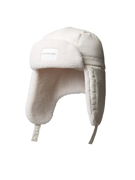 Calvin Klein Jeans Czapka Teddy IU0IU00756 Kremowy