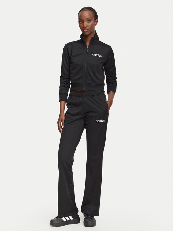 adidas Dres Glam Tracksuit JZ6905 Czarny Slim Fit