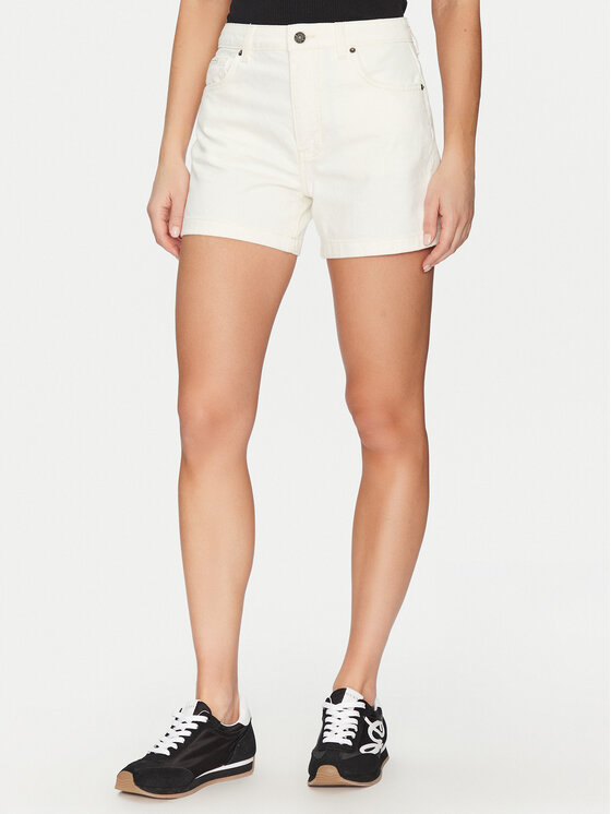 Guess Jeans Szorty materiałowe W5GD0S D5M62 Biały Regular Fit