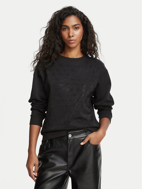Guess Bluza 184657 Czarny Classic Fit