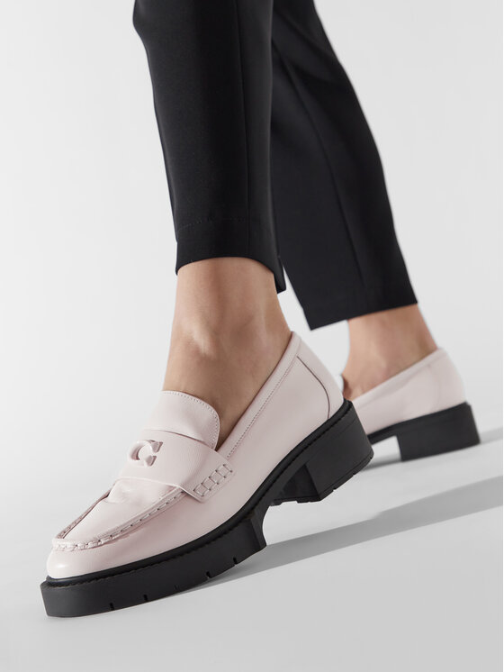 Coach Loafersy Leah CB990 Beżowy