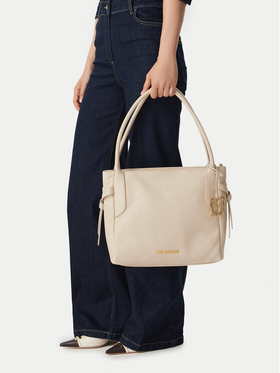 LOVE MOSCHINO Torebka JC4056PP1PLL0110 Kremowy