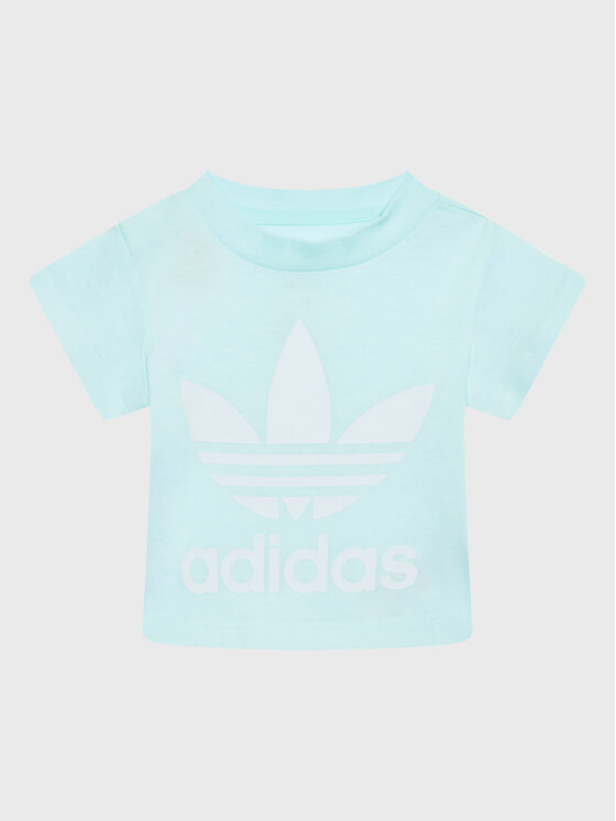 adidas T-Shirt adicolor Trefoil HS8866 Niebieski Regular Fit