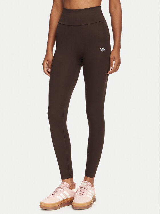 adidas Legginsy Essentials KV9150 Brązowy Slim Fit