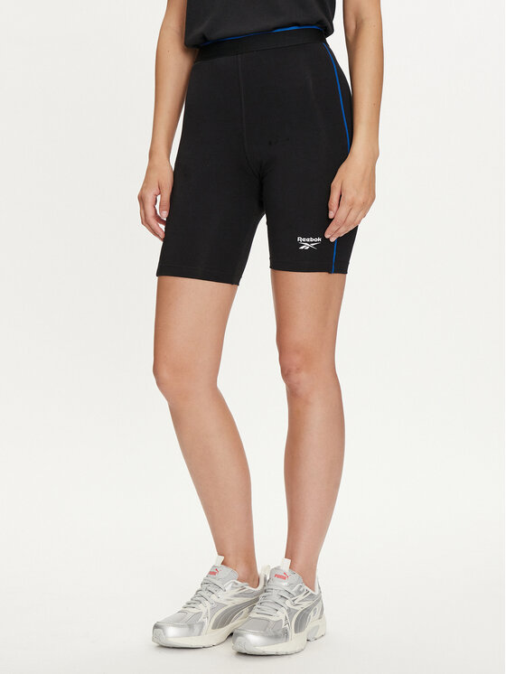 Reebok Szorty sportowe Rie Bike Short 100037097 Czarny Slim Fit