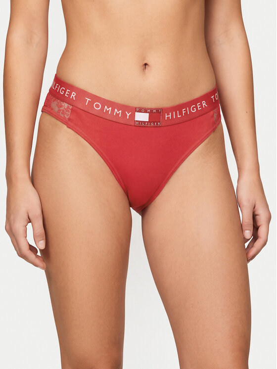 Tommy Hilfiger Stringi UW0UW06680 Czerwony