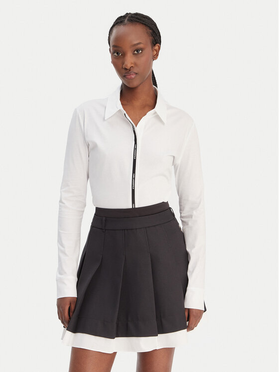 KARL LAGERFELD Koszula B1W17078 Biały Regular Fit