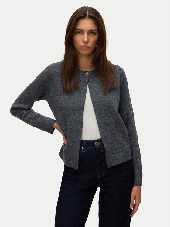 Vero Moda Kardigan Marina 10331339 Szary Regular Fit