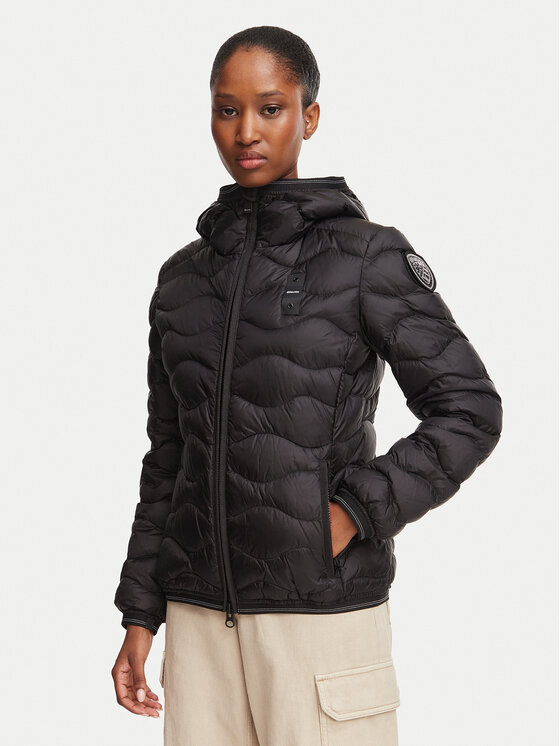 Blauer Kurtka zimowa Camelia 26WBLDC03033 Czarny Regular Fit