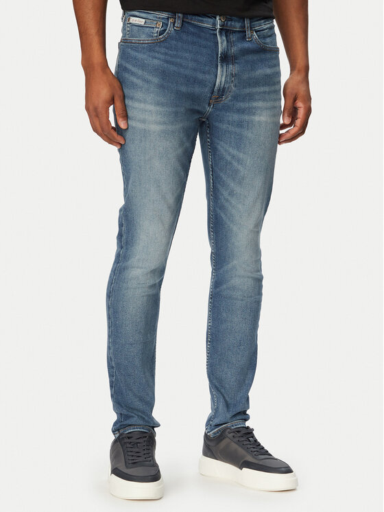 Calvin Klein Jeans Jeansy LV04RG793G Niebieski Skinny Fit