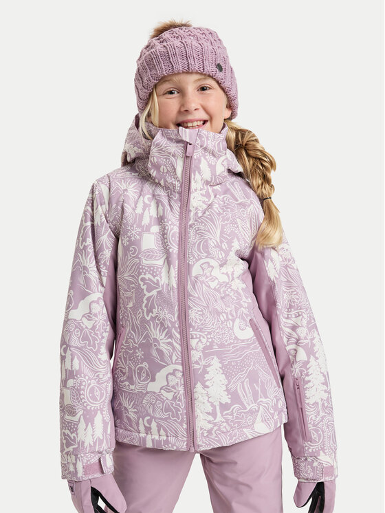 Roxy Kurtka snowboardowa Free Jet ERGTJ03198 Różowy Slim Fit