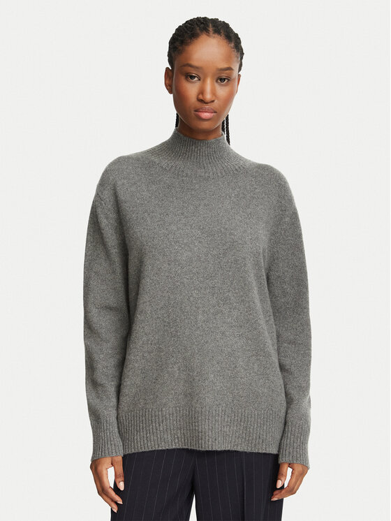 Weekend Max Mara Sweter Elegia 2625366032 Szary Regular Fit
