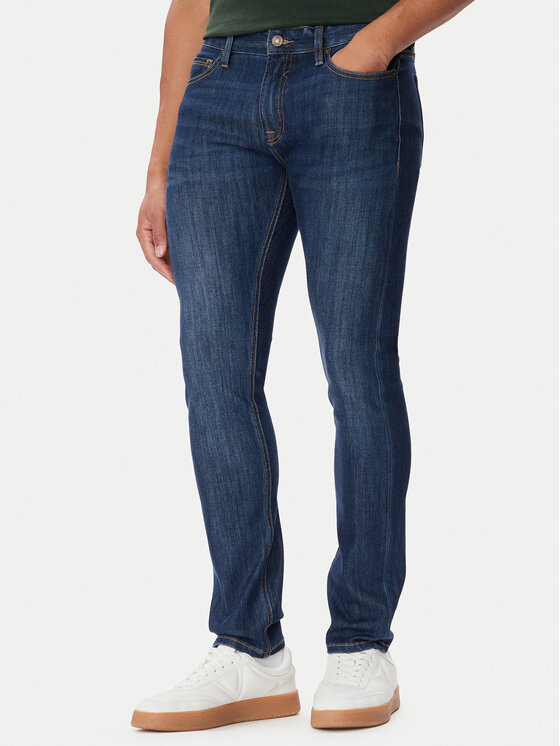 Guess Jeansy M6BAN1 D2601 Granatowy Skinny Fit