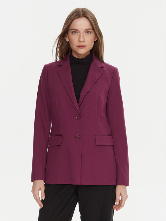 United Colors Of Benetton Marynarka 2L4HDW02W Fioletowy Slim Fit