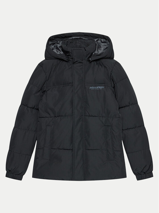 Jack & Jones Junior Kurtka zimowa Bradley 12258534 Czarny Regular Fit
