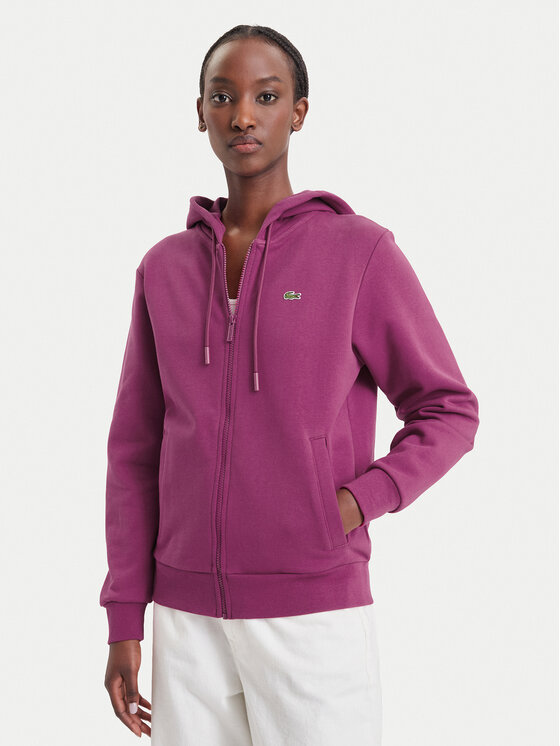 Lacoste Bluza SF5256 Różowy ciemny Regular Fit