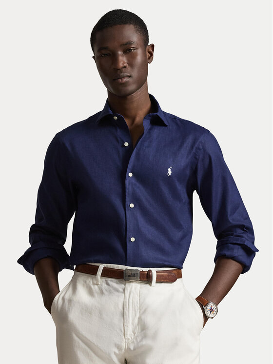 Polo Ralph Lauren Koszula 710B15596003 Granatowy Custom Fit
