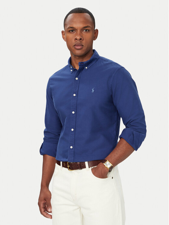Polo Ralph Lauren Koszula 710804257507 Niebieski Regular Fit