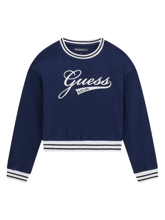 Guess Bluza J6YI30 K3765 Granatowy Regular Fit