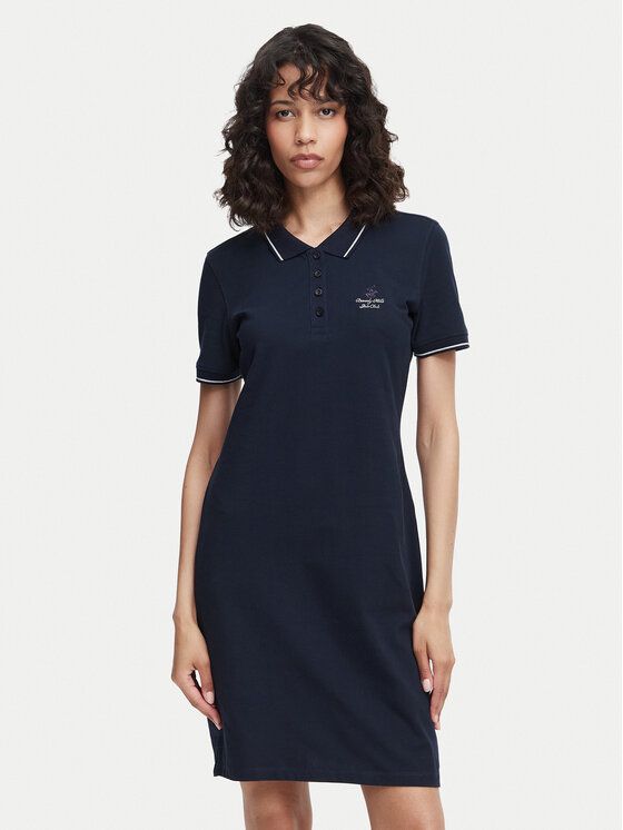 Beverly Hills Polo Club Sukienka codzienna P-SS26W-ABP526590-0298 Granatowy Regular Fit