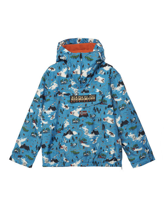 Napapijri Kurtka anorak NP0A8A6J Niebieski Loose Fit