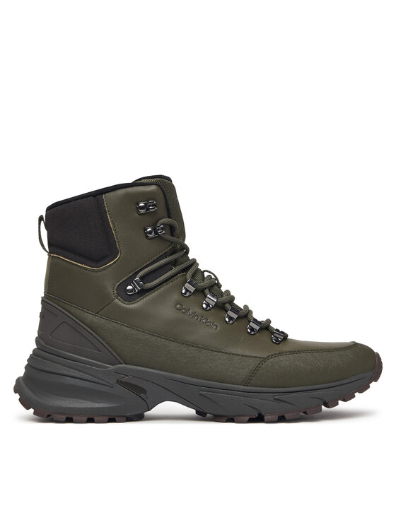 Calvin Klein Trzewiki Hike Runner Mid Laceup Lth HM0HM02323 Zielony