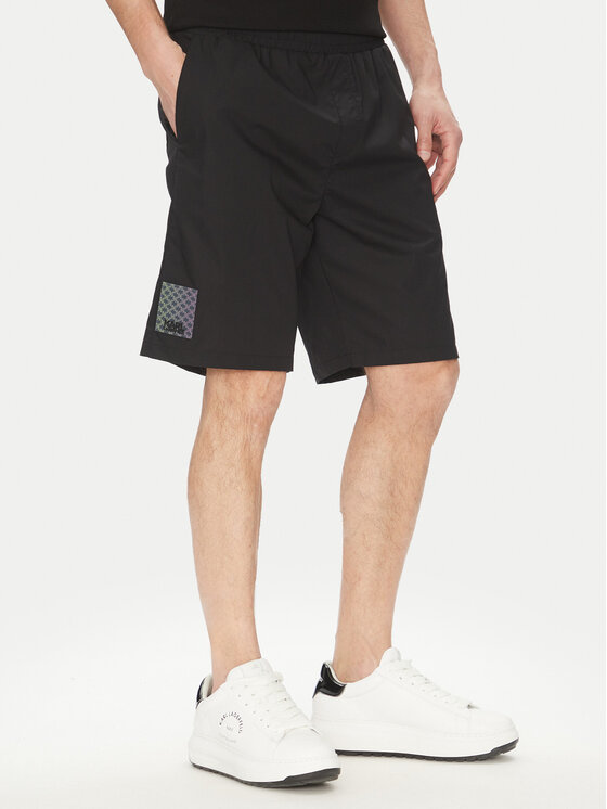 KARL LAGERFELD Szorty sportowe 265709 552600 Czarny Regular Fit