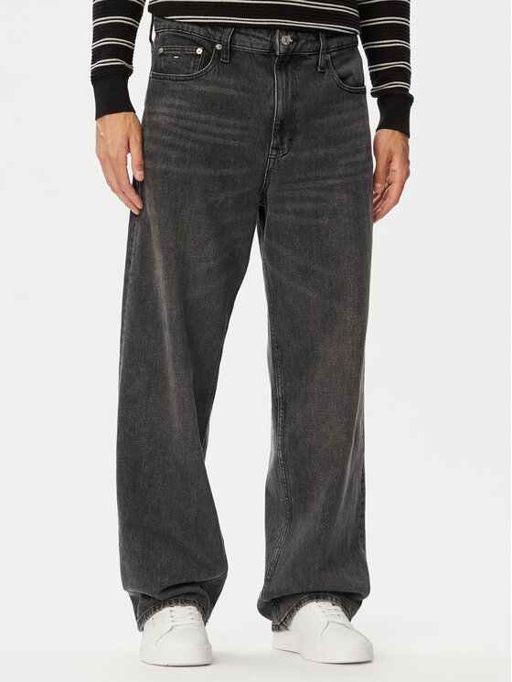 Tommy Jeans Jeansy Jamie DM0DM233641 Szary ciemny Relaxed Fit