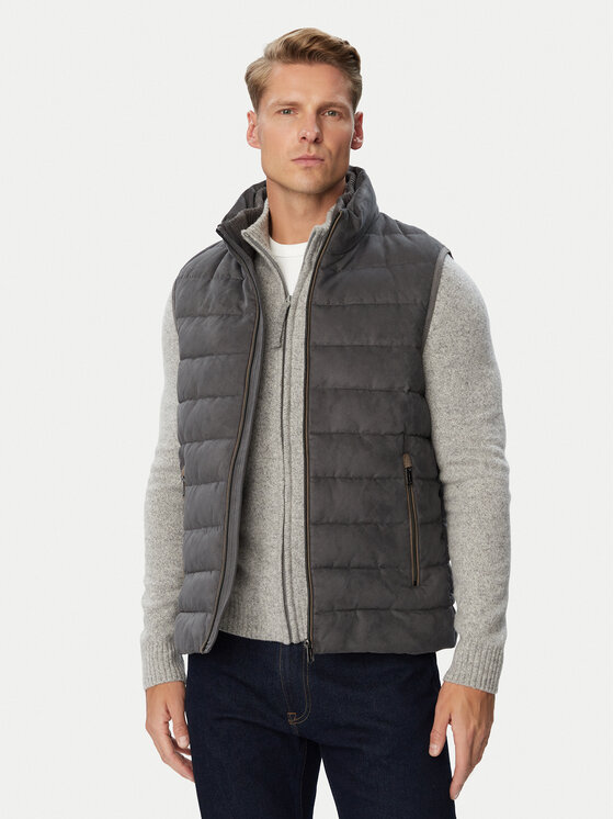 Milestone Bezrękawnik MSDawson 630372 60915 Szary ciemny Regular Fit