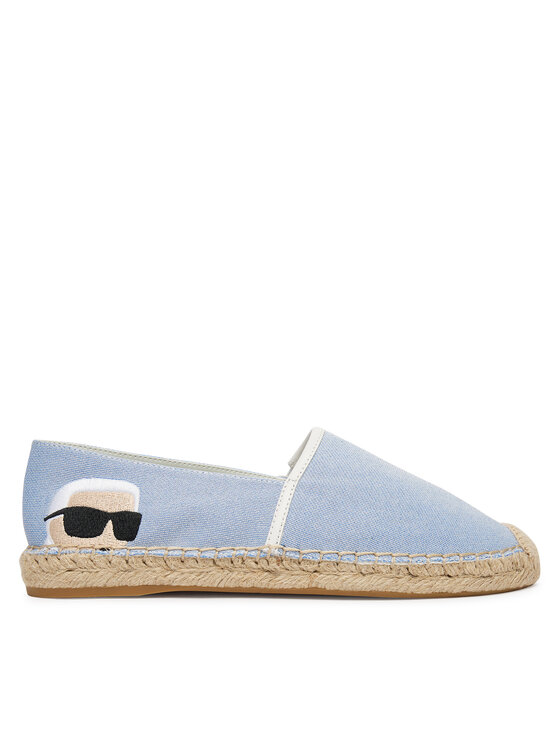 KARL LAGERFELD Espadryle Kamini KL80111G Błękitny