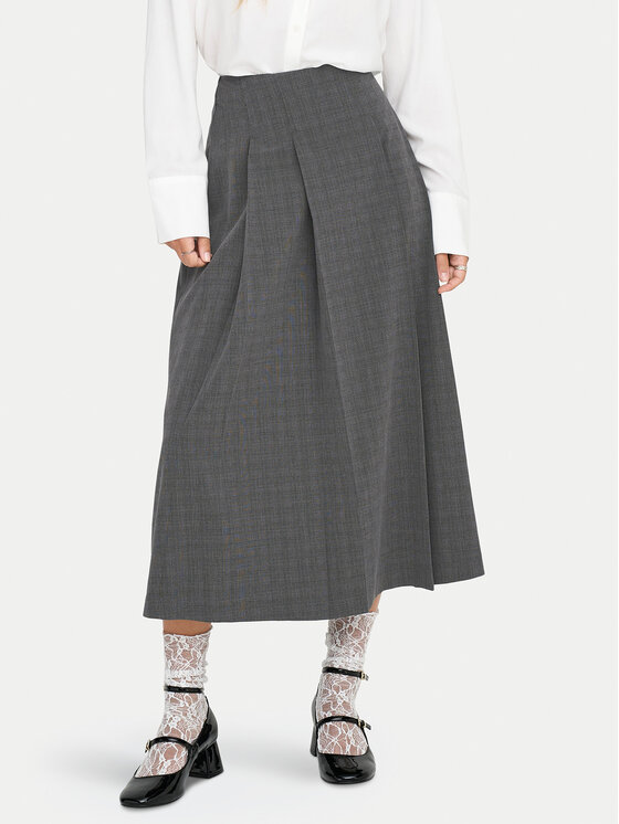 ONLY Spódnica maxi Lexie 15359282 Szary Regular Fit