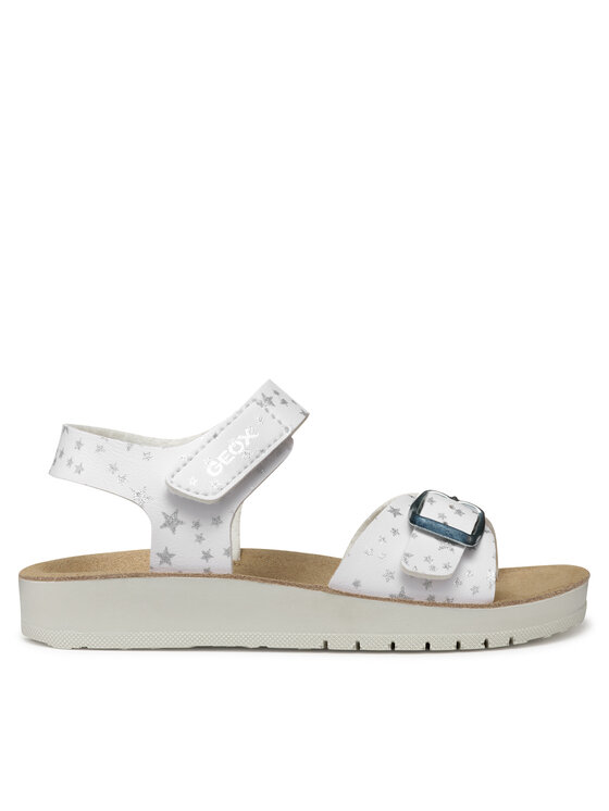 Geox Sandały J Sandal Costarei Gi J15EAB 00004 C1000 S Biały