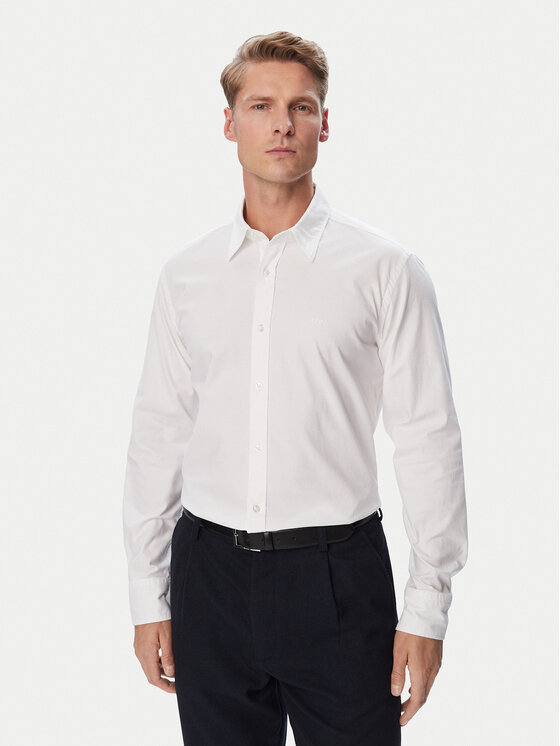 BOSS Koszula Relegant 6 M 50569606 Biały Regular Fit