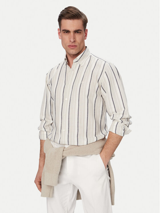 BOSS Koszula Ricoplus 50559324 Szary Regular Fit